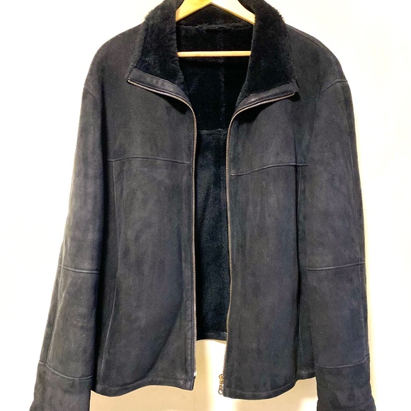 Danier Suede Shearling Jacket Size: Large - Picture 4 of 7